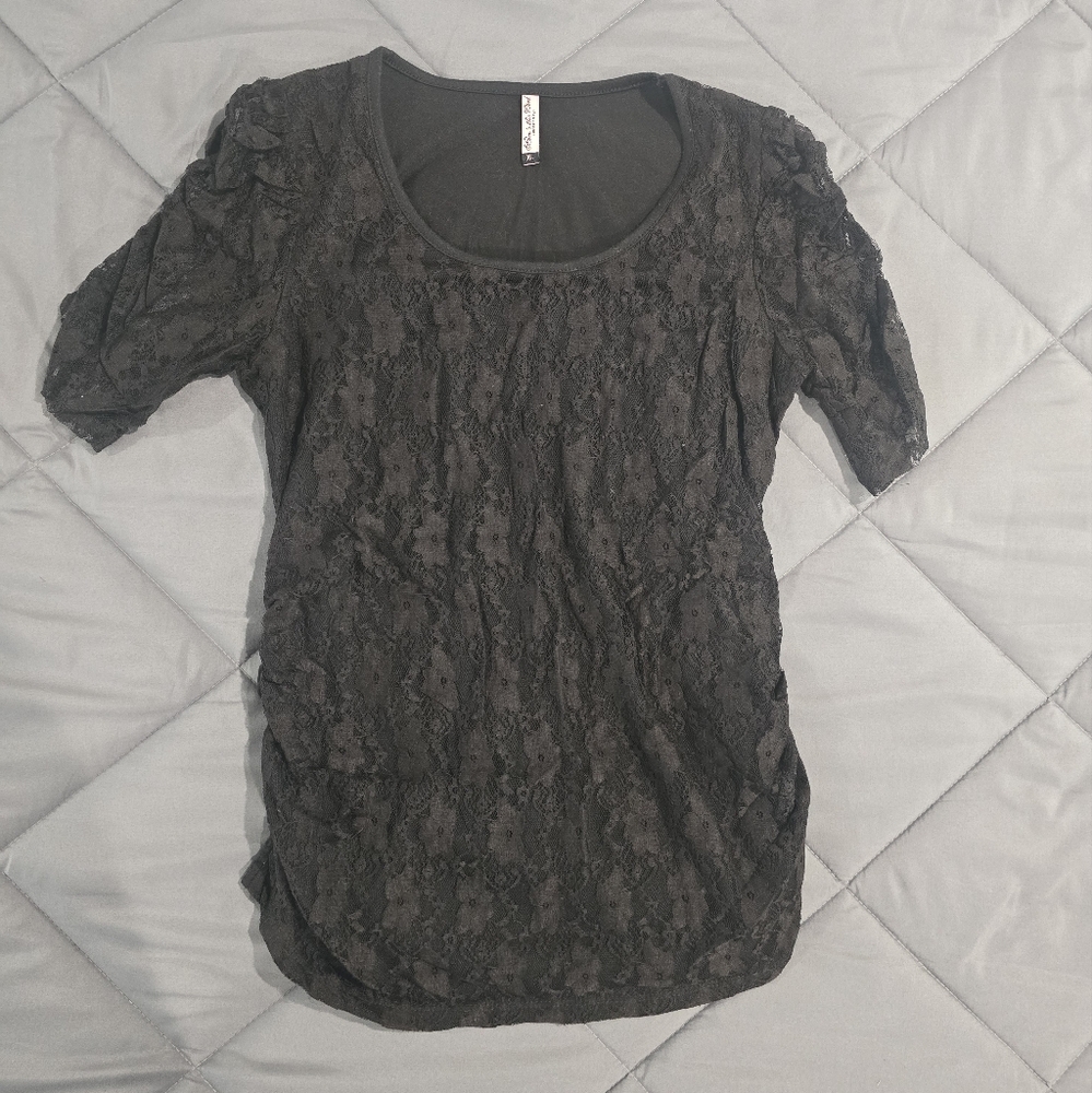 Elegant Black Lace Blouse